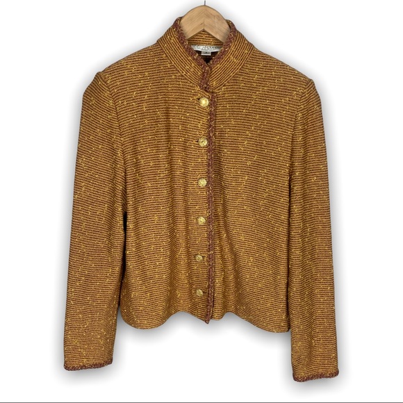 St. John Jackets & Blazers - St. John Vintage Jacket Blazer Golden Yellow Size 8